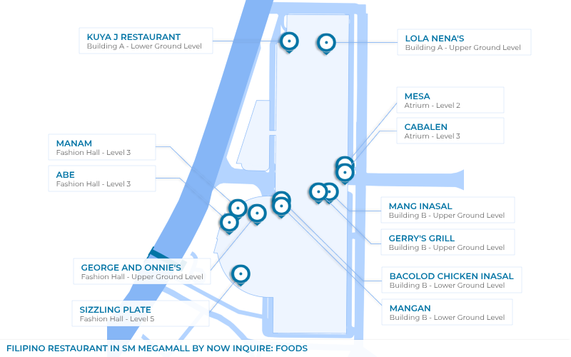 Map - Filipino Restaurant in SM Megamall